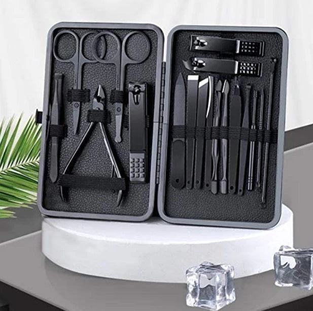 Kit de manicura de acero 18 piezas