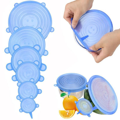 12 Tapas de silicona resistentes resistentes