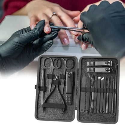 Kit de manicura de acero 18 piezas