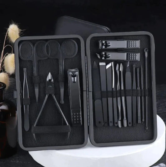 Kit de manicura de acero 18 piezas