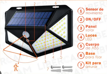 2x1 REFLECTOR SOLAR LED CON SENSOR®