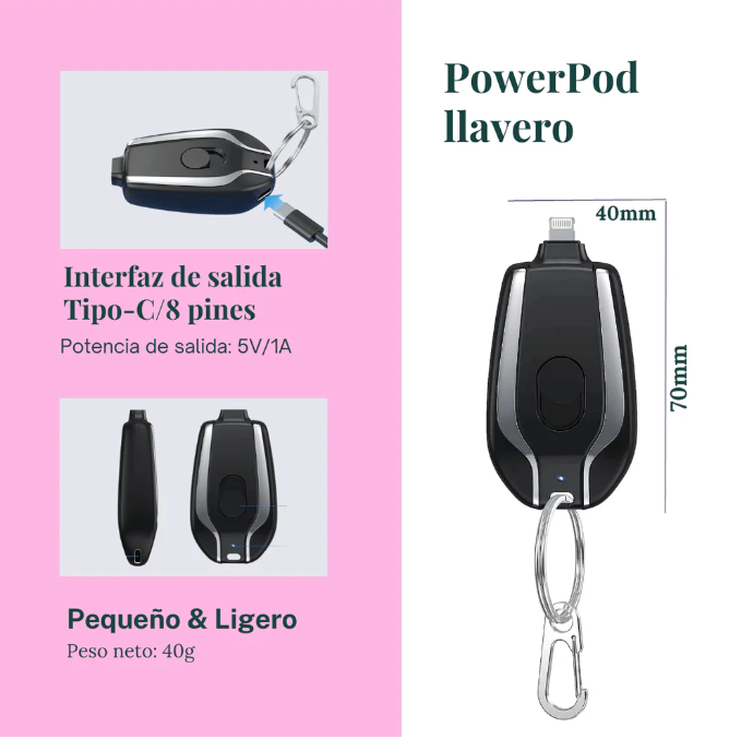Mini PowerPod| IPhone & Tipo C 🔥Pack 2 unidades🔥