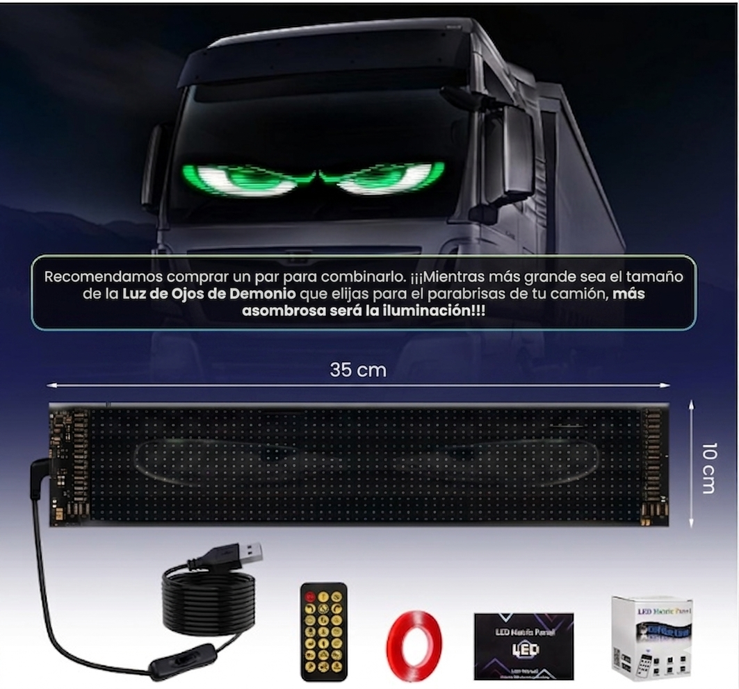 Ojos de Auto Led Programable.
