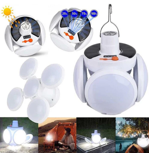 Lámpara solar plegable
