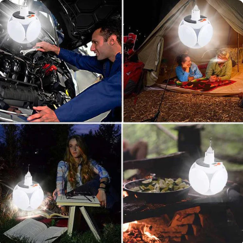 Lámpara solar plegable
