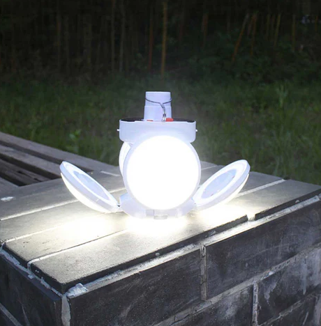 Lámpara solar plegable
