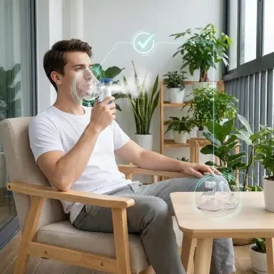 Nebulizador Portátil Ultrasónico™ Original Alivio Respiratorio Rápido y Silencioso